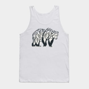 bear tree illustration Tank Top